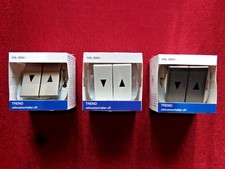 1 Stk. REV / düwi TREND Jalousie-Schalter uP, silber/weiß/anthrazit, Rolladen-