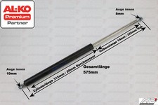 Gasfeder 2250N Kraft Dämpfer