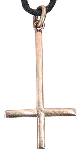 Umgedrehtes kreuz bronze - kreuz,