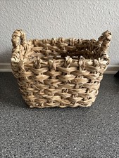 Korb Wasserhyazinthe mit Griffen Dekokorb 29x26x19 (mit Griffen 23 cm hoch) Neu!