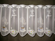 Kaffee Scheibengardine