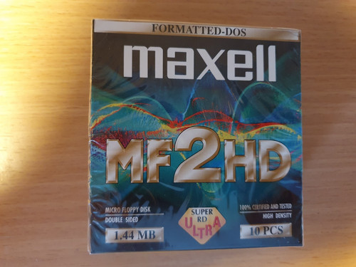 10x maxell mf2hd disketten - maxell,