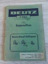 Deutz SchlepperD 40 + D40S + D50 Ersatzteil Liste