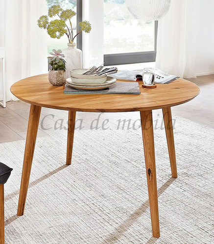 Massivholz esstisch rund - rund, 105cm