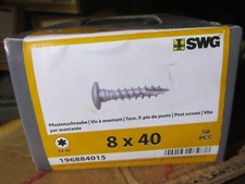 Pfostenschrauben 8x40mm 50Stück  T40  / AKTION H2Pal13