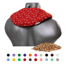 Dinkelkissen Nackenhörnchen m. Kammer | Körnerkissen Wärmekissen Nacken Dinkel