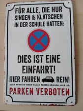 parkverbot schild metall