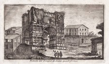 Roma Rom Rome Tempio di Giano Kupferstich incisione engraving 1760