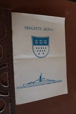 altes Info-Heft - Fregatte Köln - Wilhelmshaven - 70er Jahre ???