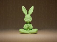 Osterhase meditierend skulptur - osterhase,