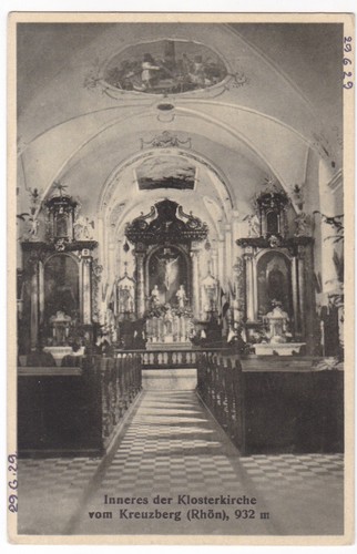 Inneres der klosterkirche - ak,
