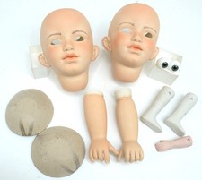 Alte STEIFF Puppenköpfe