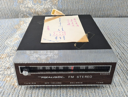 Vintage realistic autoradio - vintage,