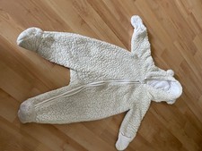 baby teddy overall h&m grösse 68 weiss winter herbst anzug