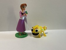 Disney Tangled Rapunzel Bully Bullyland 2 x Figur mit Pascal gelb  Set -Top-