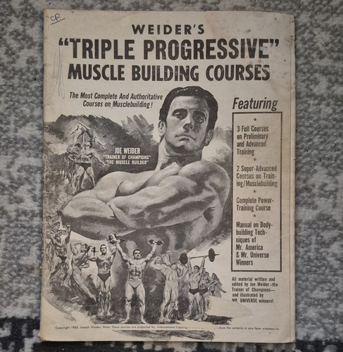 Joe weider triple - weider, progressive