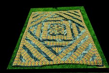 Set,Tagesdecke (mit Reissverschluss)u.Zierkissenbezügen.Indische Seide u.Leinen 