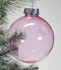 Christmas ball glass hand