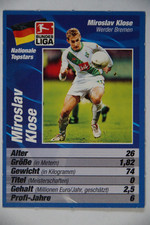 Miroslav Klose - 2004 Bravo Sport card - Karte - SV Werder Bremen - ultra rar