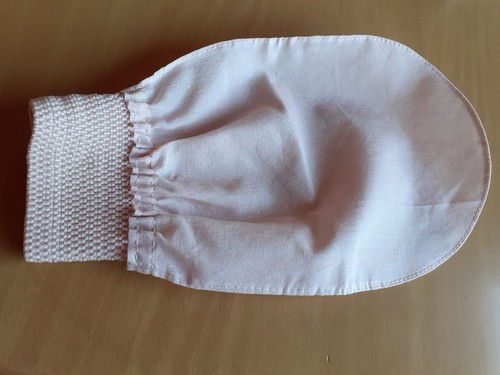 Peelinghandschuh roséfarben