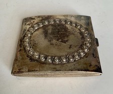 Rarität neu Etui Neusilber Alpacca  1930er Jahre unbenutzt 85x77 mm