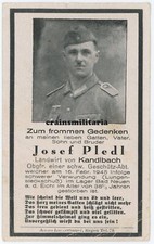 Orig sterbebild artillerie - sterbebild,