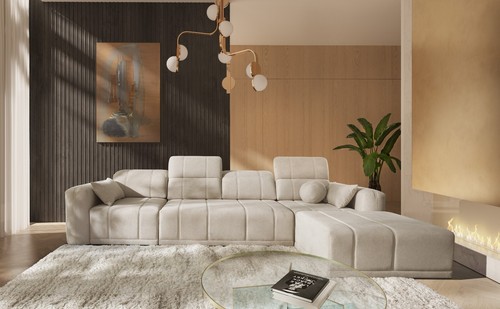 Ecksofa mit ottomane - ecksofa, couch