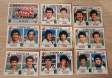 9 Verschiedene Fussball Sticker WM Weltmeisterschaft 1982 Konvolut