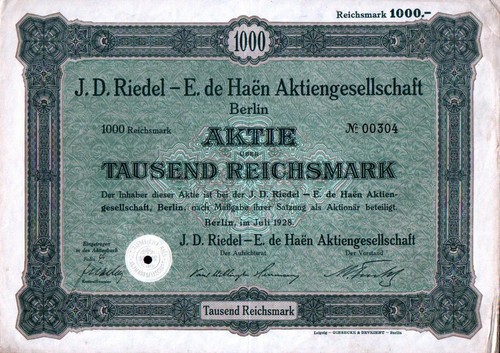Riedel e de haen - -, e.