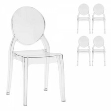 x 4 stapelbarer transparenter