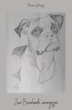 Zwei Boxerhunde, unvergessen