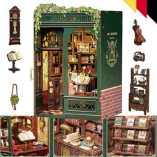 📚 Book Nook DIY Kit - 3D Gartenhaus Puzzle | Holz Diorama für Bücherregal LED