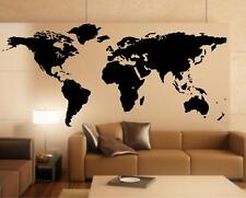 Wandtattoo Weltkarte detaill II World Map XXL Premium Deko Design Wandaufkleber 
