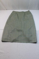 Markenlos Rock 42 Beige Blau Rot Grun Braun kariert Sehr gut #D9698