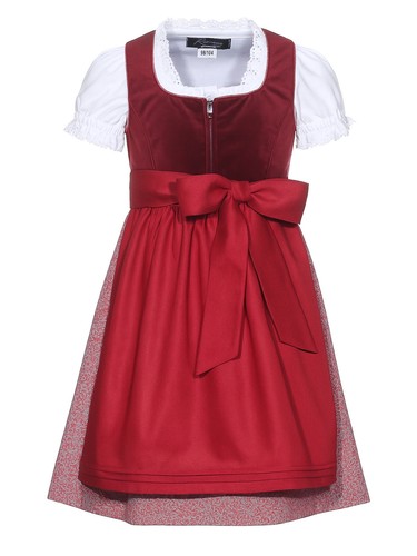 Kinderdirndl zoe rot - kinderdirndl,