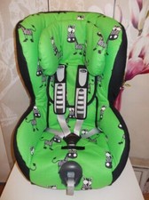 Britax Römer King Plus Bezug  Ersatzbezug grün und schwarz mit Zebras*neu*