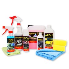 Set - Sommerprodukte für Autopflege Hochglanzpolitur Felgenreiniger
