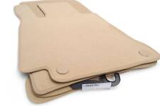 4x Auto Fußmatten Mercedes C-Klasse W204 S204 Velours Autoteppich Matten Beige