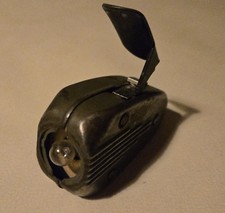 Dynamo Taschenlampe Handbetrieb Metall,alt,silber,militärisch Ausrüstung?Philips