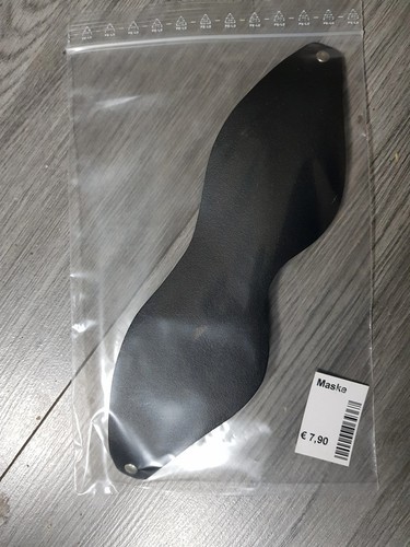 Kunstleder augen maske schwarz - augen,