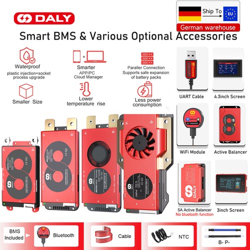 Daly smart bms 12v - daly, 4s