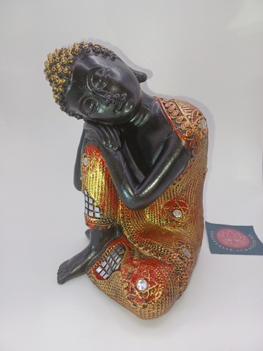 Buddha schwarz gold aus - /,