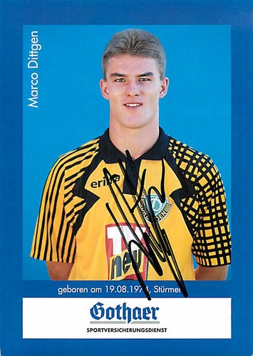 Marco dittgen autogrammkarte - dittgen,
