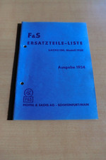 Ersatzteilliste Sachs 100 Modell 1950 mit/ohne Kickstarter Austausch Motor Zylin