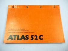 Atlas 52C Radlader Ersatzteilliste Ersatzteilkatalog Spare Parts List 1990