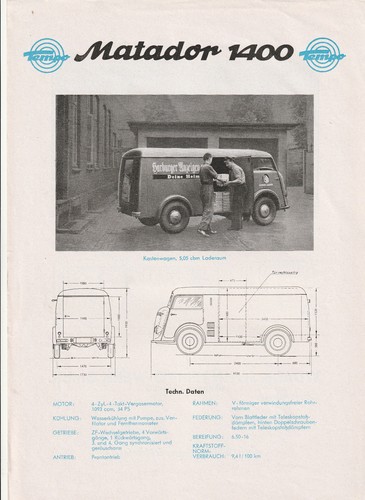 Prospekt auto matador 1400 - prospekt,