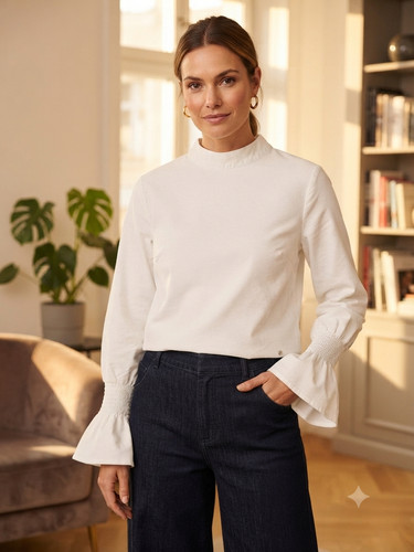Zarte bluse mit - zarte,