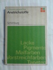 Wissensspeicher Anstrichstoffe DDR-Lehrbuch 1971 Maler Anstreicher Lacke Pigment