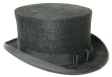 Alter flacher Filzhut Zylinder Hut Hüte Gr. 55 Scott & Co London cylinder Hat