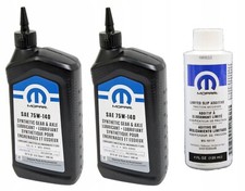 2 x 75W140 MOPAR Verteilergetriebe & Differential Öle + 1x MOPAR LSD Additive